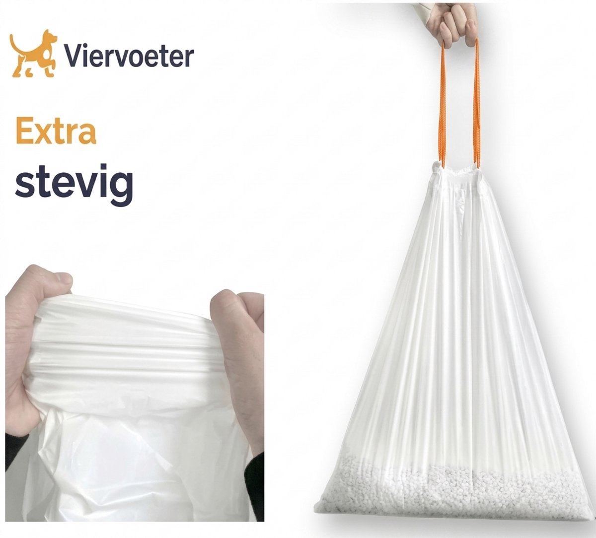 null Viervoeter 6 Rollen Kattenbakzakken - afbeelding 3