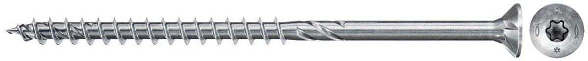 Fischer 1.000x Power-Fast II FPF II CTP 3,5 x 40 mm BC verzonken kop met binnenster TX20 deeldraad gegalvaniseerd blauw gepassiveerd - 670137
