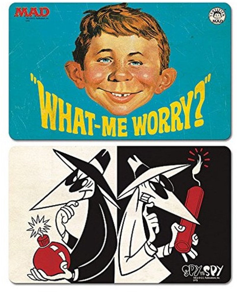 Solidchoice - Set van 2 Ontbijtplanken met Mad Magazine Motief