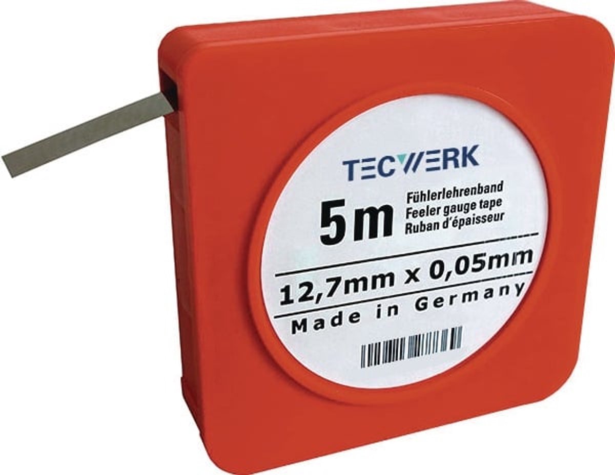 Fühlerlehrenband S.0,10mm L.5m B.12,7mm TECWERK
