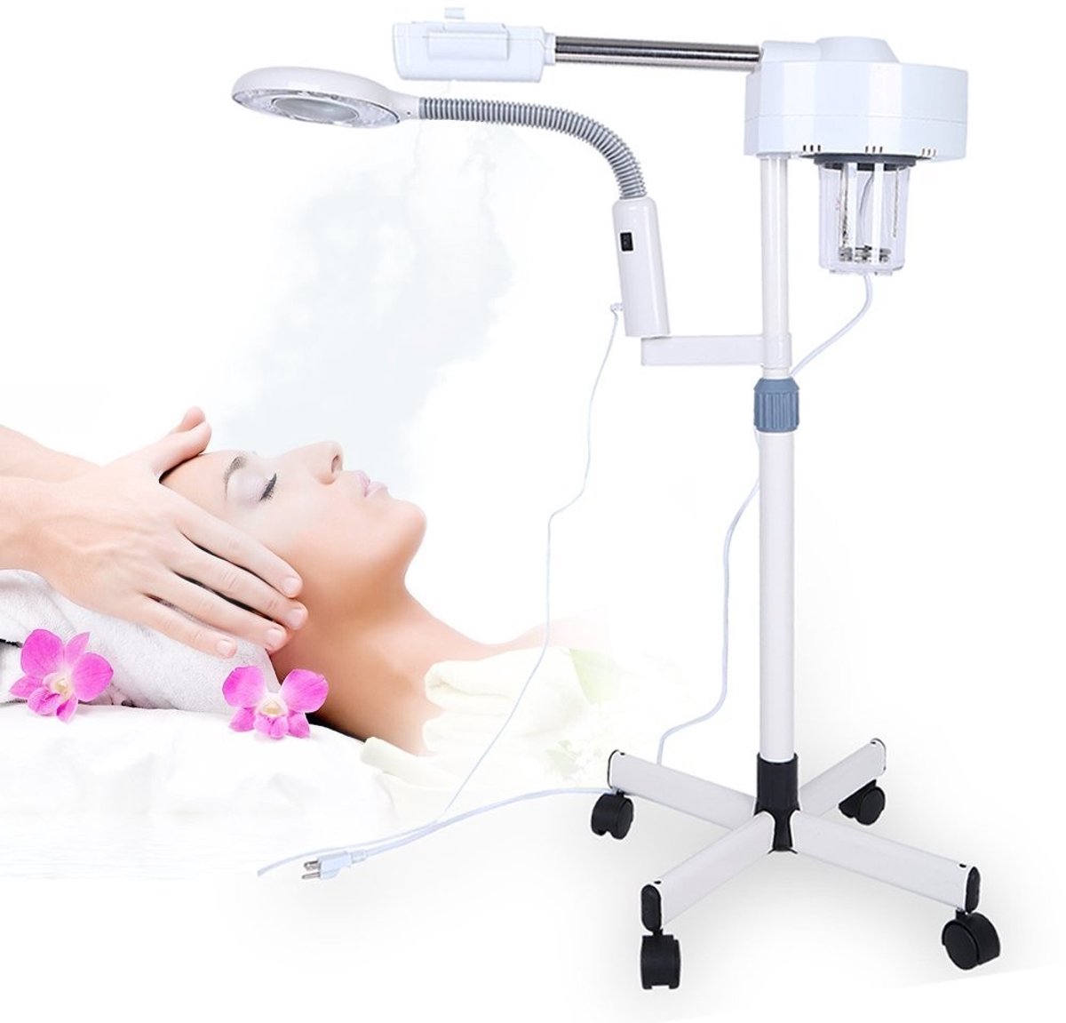 Solidchoice - 2-in-1 Professionele Vapozone met Gezichtsstoom en 5X Vergrootglas