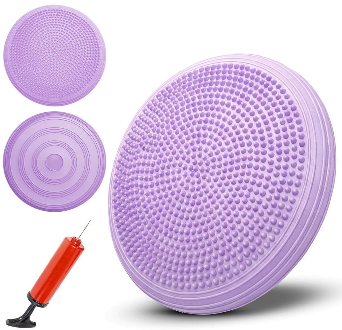 Solidchoice - Opblaasbaar Luchtkussen - Zitkussen voor Balanskussen en Yogamat, 34 cm