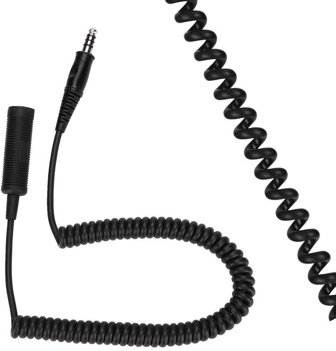 Solidchoice - Hoofdtelefoonverlengkabel U-92A/U naar U-174/U - 70 cm Helikopterradioadapter