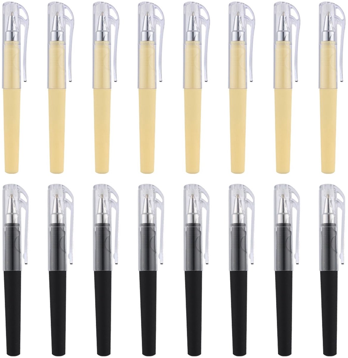 Solidchoice - 16 Stuks Draagbare Mini-Gelpennen, Compacte Zakpennen voor Kantoor en School