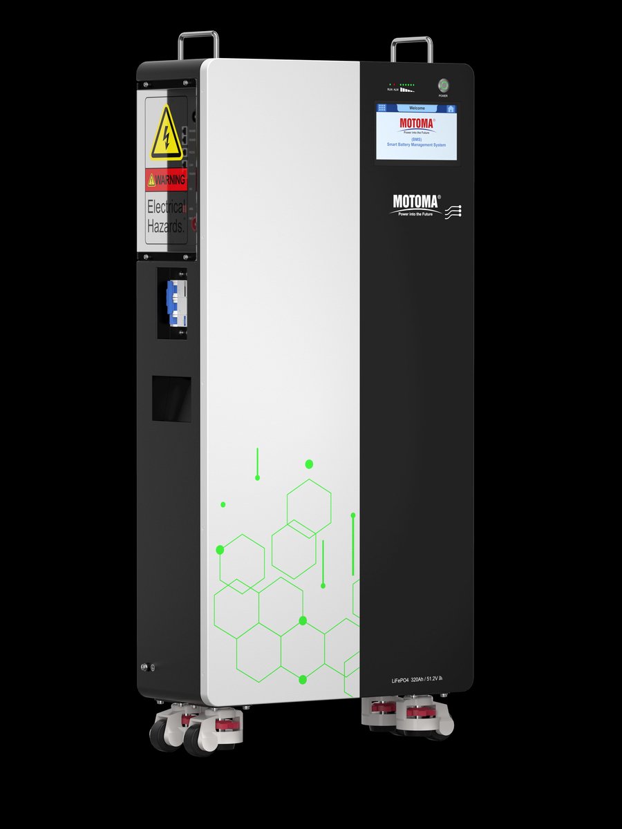Thuisbatterij 16 kWh – Motoma M90 PRO FHB – LiFePO4 – Noodstroomfunctie – Fire Protection & Extra Beveiliging