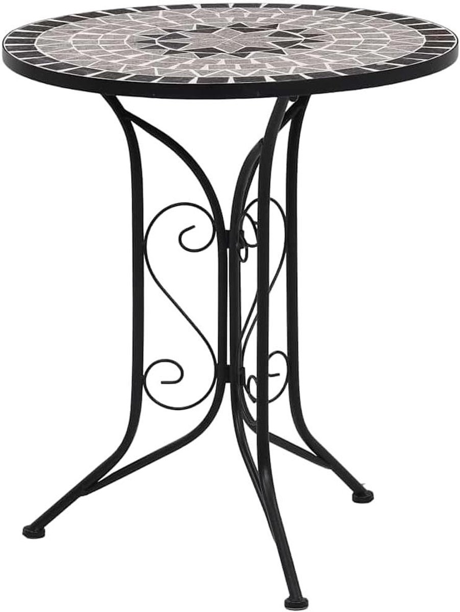 Mozaïek Bistrotafel - Bartafel Keuken - Drankjes Plaatsen - Keramisch Tafelblad - 60 x 70 cm - Grijs