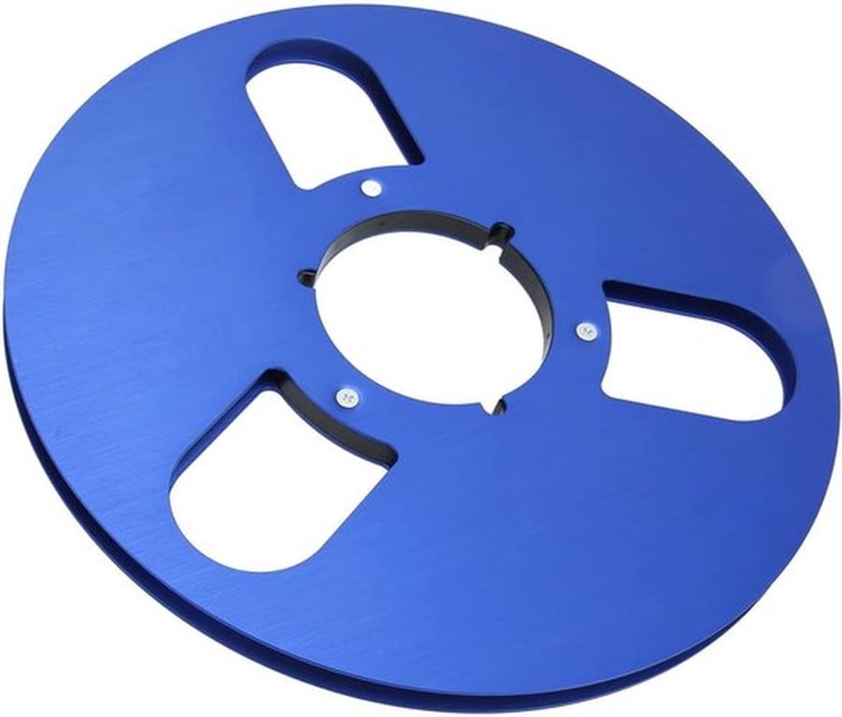 10,5 inch open-spoel audio take-up spoel, legering tape spoel opname 3 gaten nab (blauw)