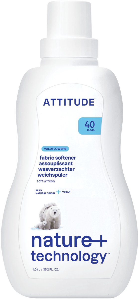 ATTITUDE - Nature+ Fabric Softener Wildflowers (6x)