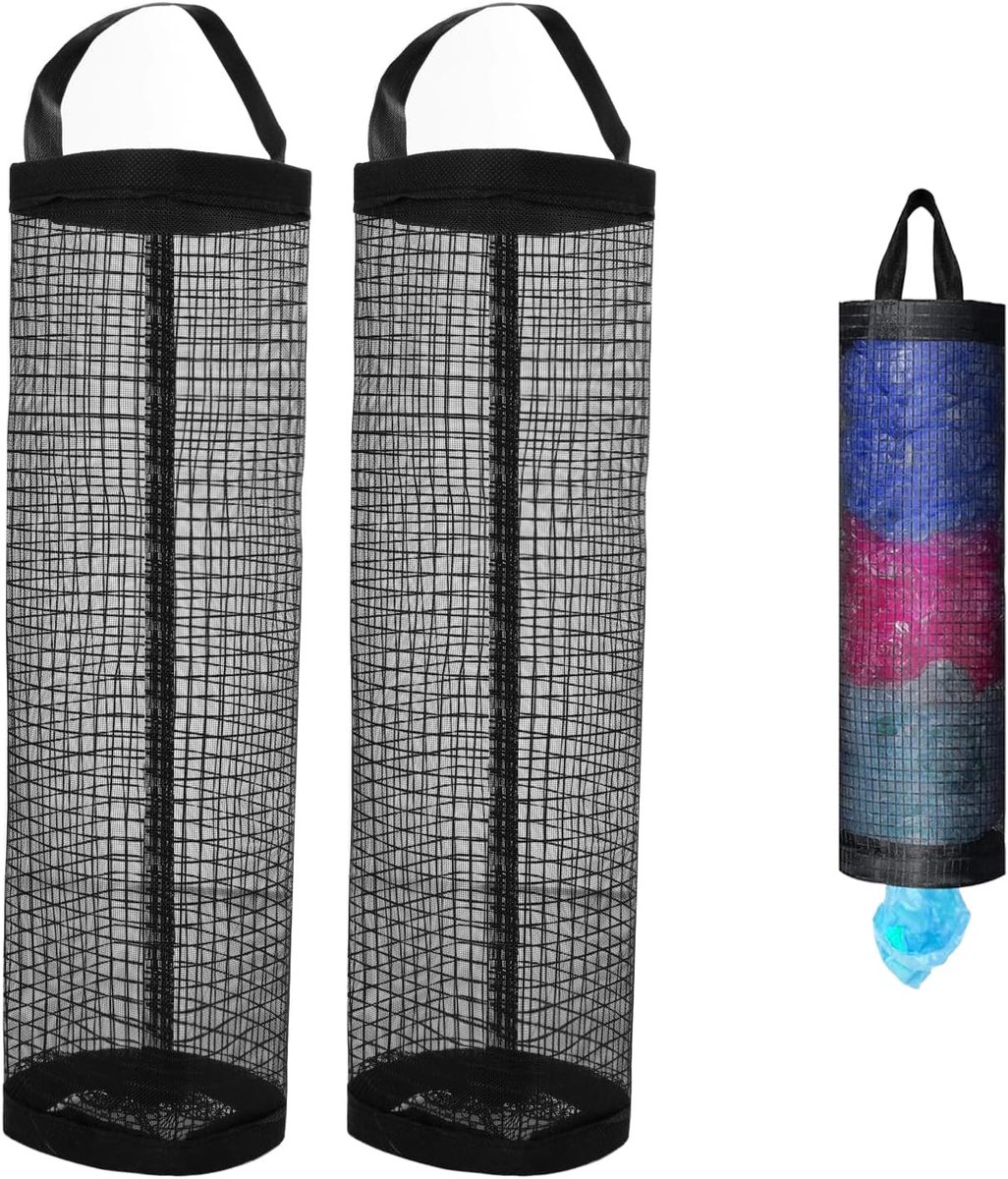 Claoner Plastic zak houder - 2 stuks - Grote capaciteit - Opvangzak - Voor boodschappentassen - Keuken en winkel