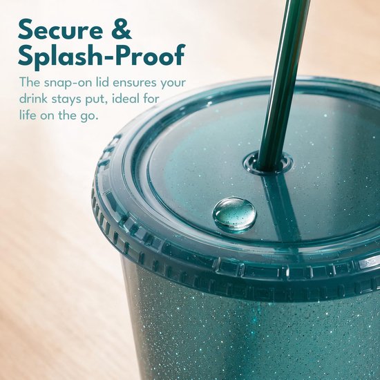 Herbruikbare Plastic Cup 5 Stks Drinkware Tumblers Gekleurde Acryl Cups Tumblers met Deksels en Rietjes Plastic Bulk Iced Plastic Koud Water Tumblers Iced Koffiekoppen Reizen Mok Party Tumbler 710ML van Gobeile — afbeelding 4