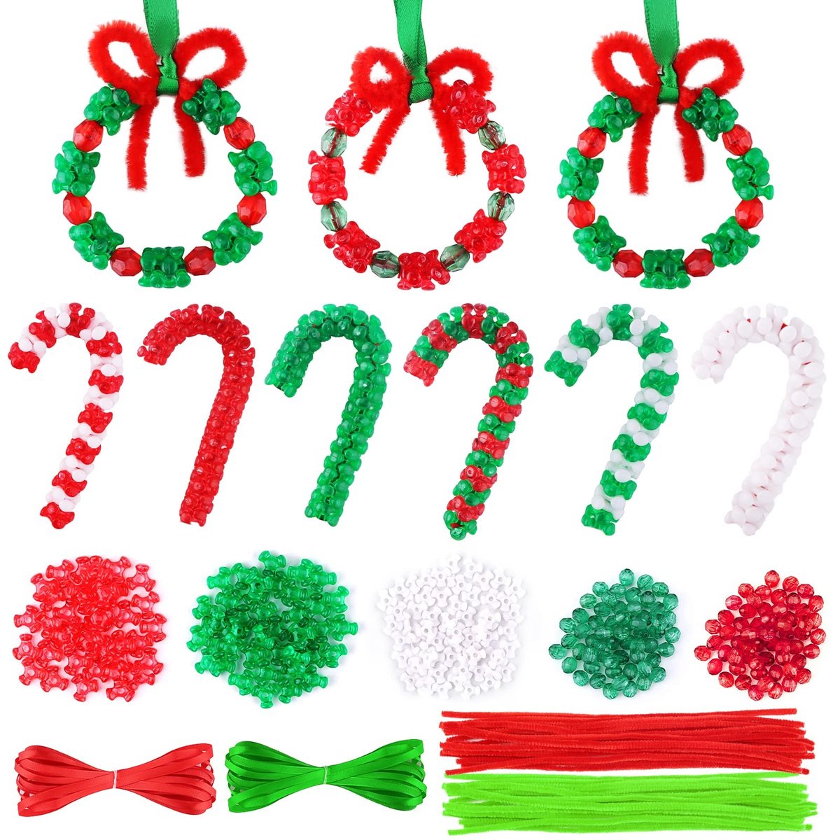 Solidchoice - 2462-delige Kerstdecoratie Set voor Creatieve DIY Projecten