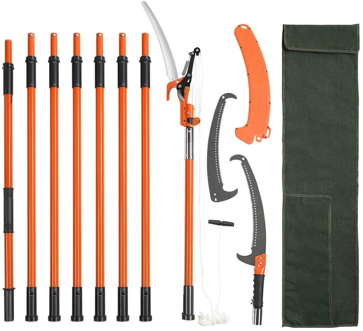 Solidchoice - Handmatige Paalzaag met Uitschuifbare Handgrepen tot 8,2 m