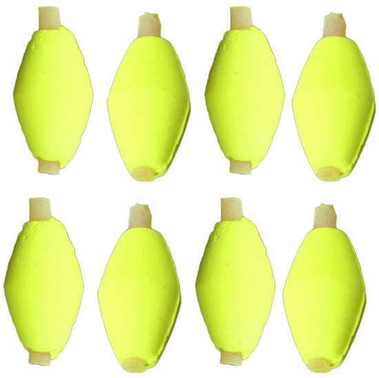Solidchoice - Float Foam Indicatoren Vliegen Vissen - Hoog Drijfvermogen - Fluorescerend Geel - Perfect voor Vliegenvissen - 6 Stuks Vissen Accessoire van Solidchoice — afbeelding 2