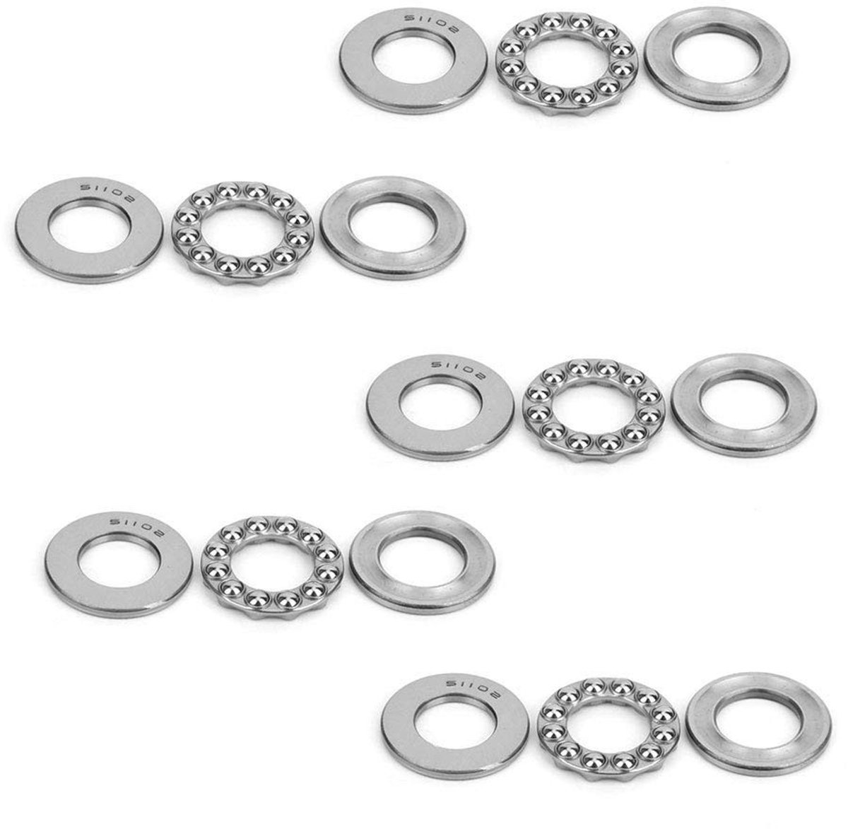 Solidchoice - 5 Stuks Industriële Stalen Kogellagers voor Machines