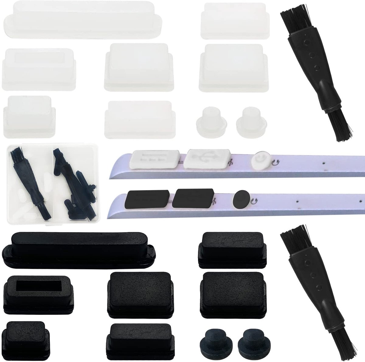 Solidchoice - Set van 18 Stofstekkers voor Laptop