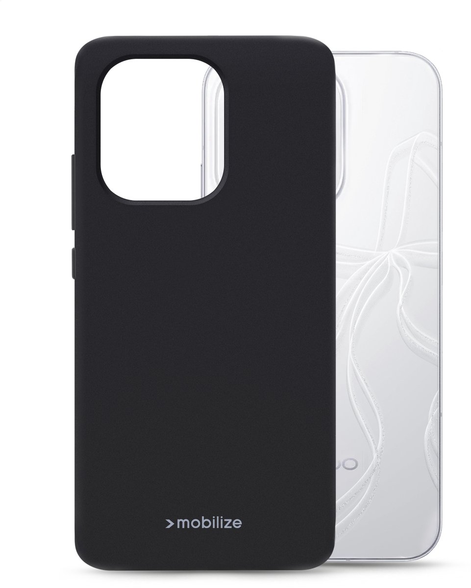 Mobilize Rubber Gelly Case - Geschikt voor OPPO Reno16 Pro 5G - Matt Black