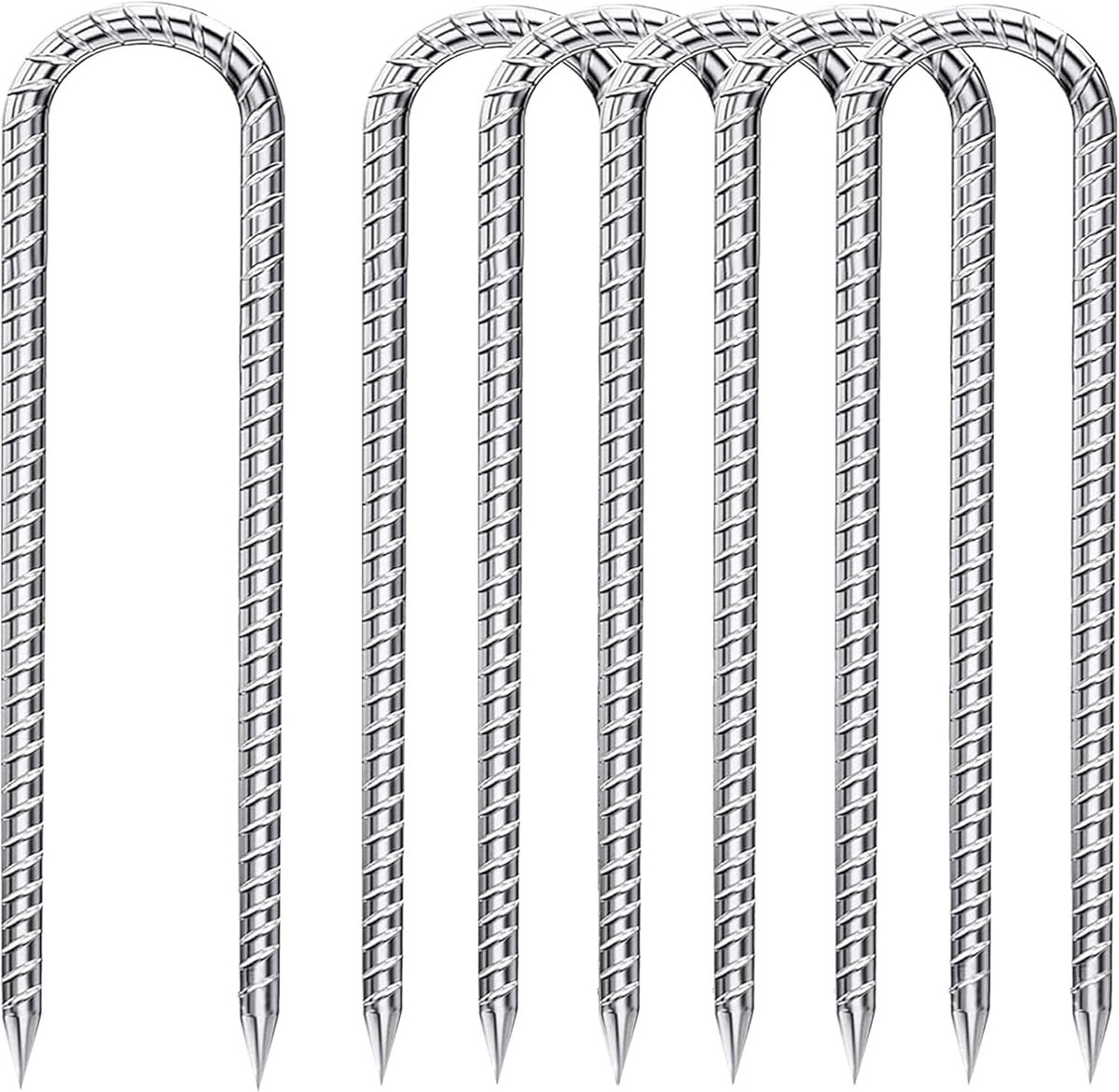 Grondankers - Zilver - 30 cm - Thermisch Verzinkt Staal - Voor Tenten en Trampolines