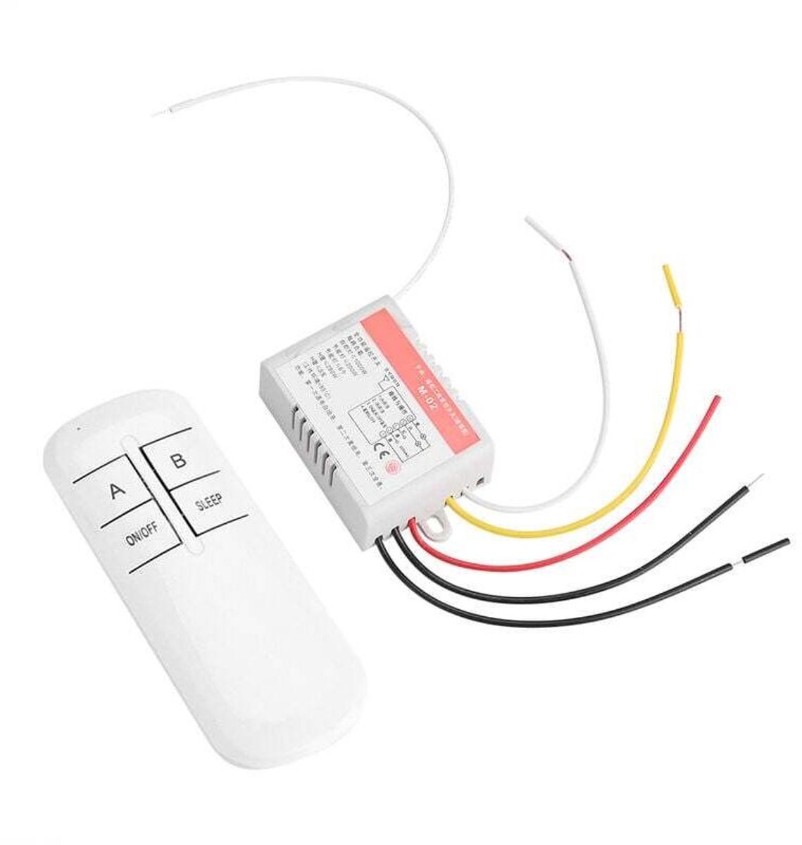 220V Verlichtingscontroller Ontvanger Zender Draadloos Afstandsbedieningsschakelsysteem (2 kanalen)
