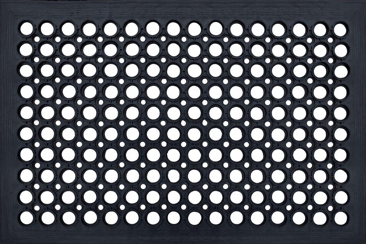 GUMMY Rubber Mat 45x75cm met Oprit - Antislip & Weerbestendig