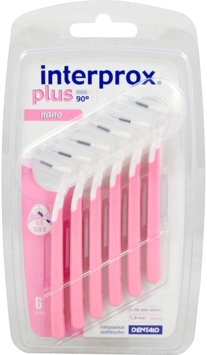 Solidchoice - Interdentale Ragers Plus Nano Roze, 6 Stuks