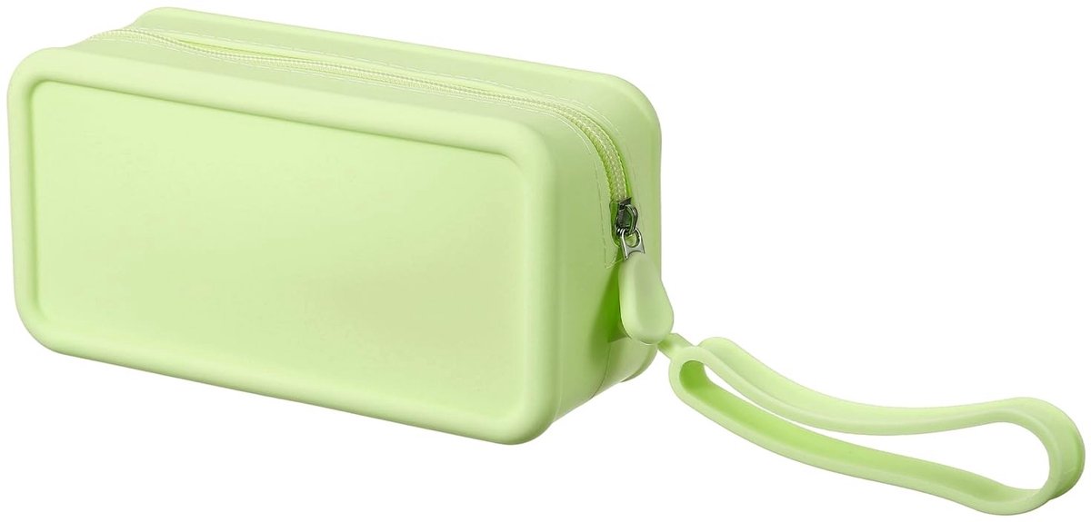 Solidchoice - Waterdichte Siliconen Make-uptas voor Dames - 7 Inch, Groen
