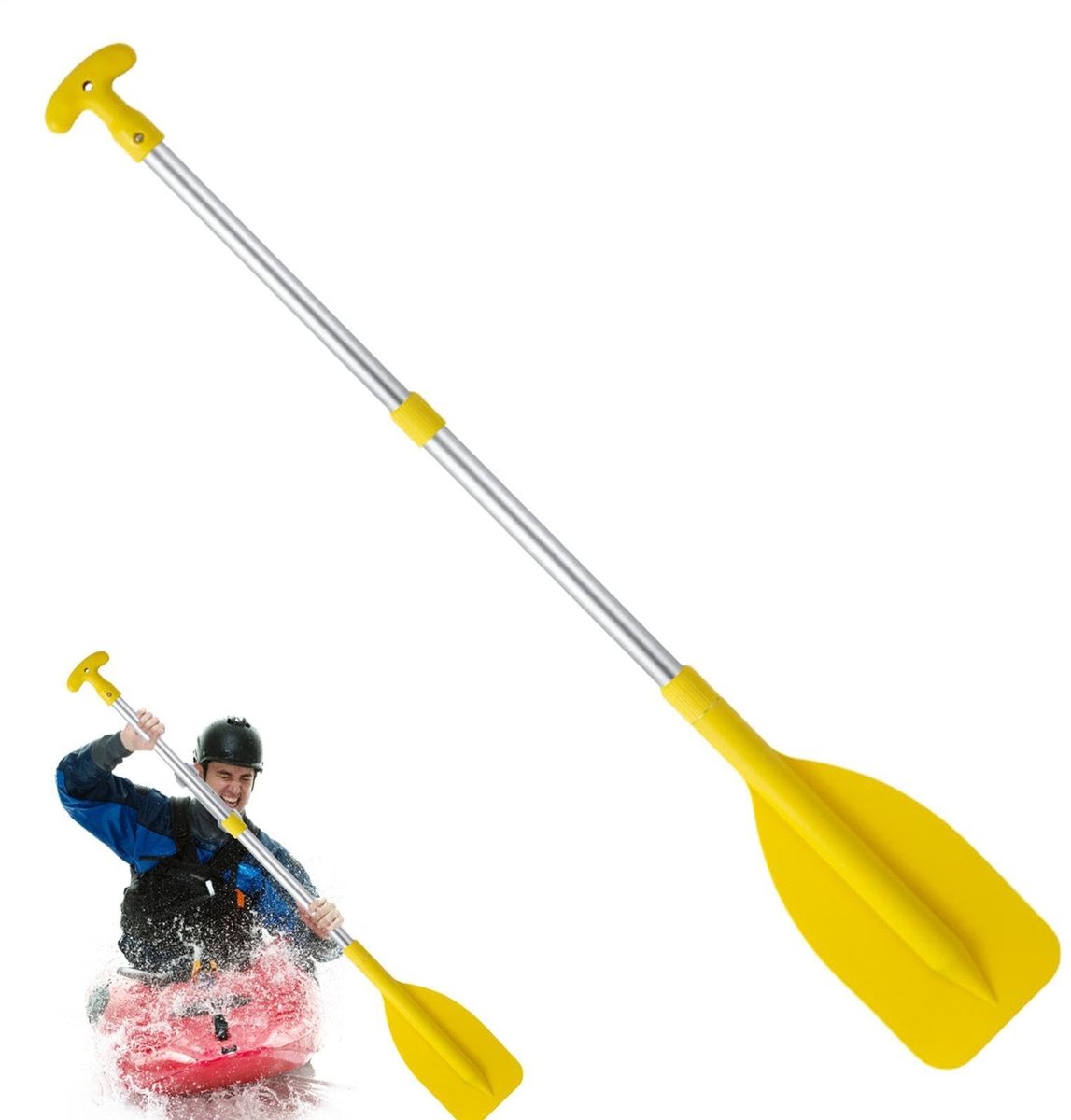 Solidchoice - Telescopische Bootpeddel van Aluminium - Verstelbaar van 53-106 cm