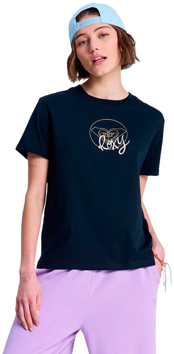Roxy Vl Ocean Regular Co T-shirt Met Korte Mouwen Blauw S Vrouw