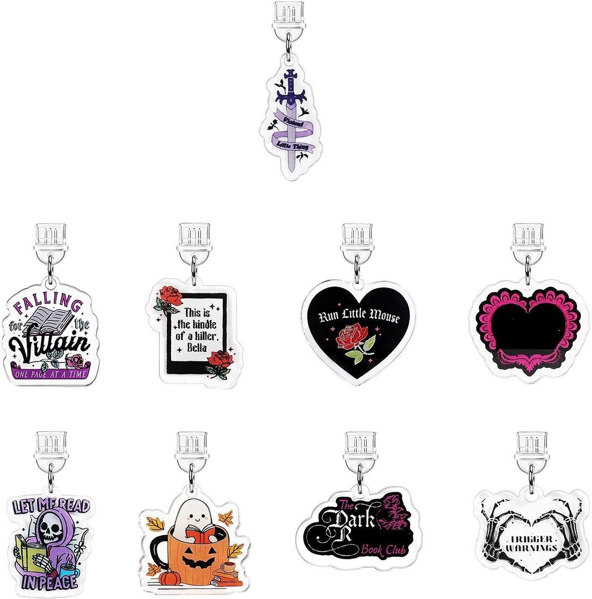 Solidchoice - Set van 9 Dust Plug Charms voor E-Reader