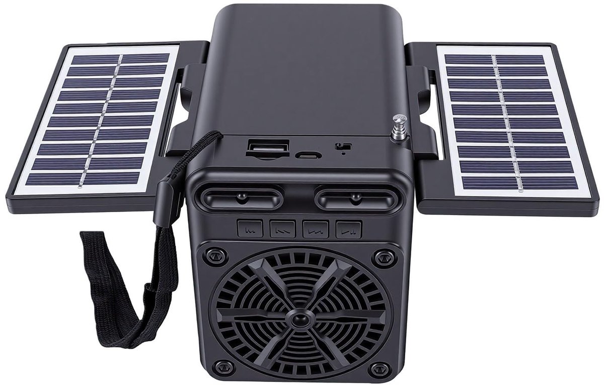 Solidchoice - Oplaadbare Solar Radio met Bluetooth en USB Afspelen