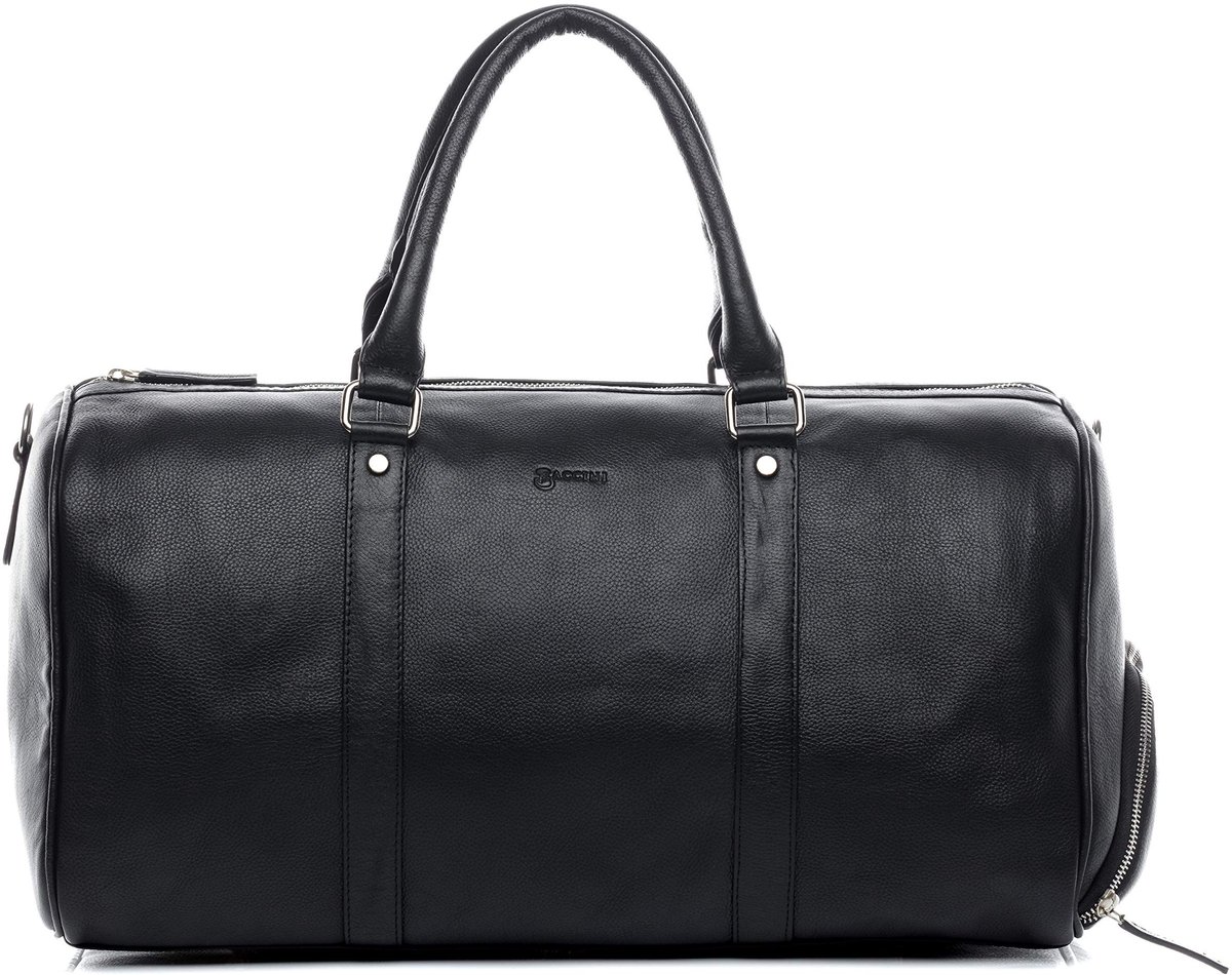 Solidchoice - Handgemaakte Leren Reistas 52 cm in Zwart