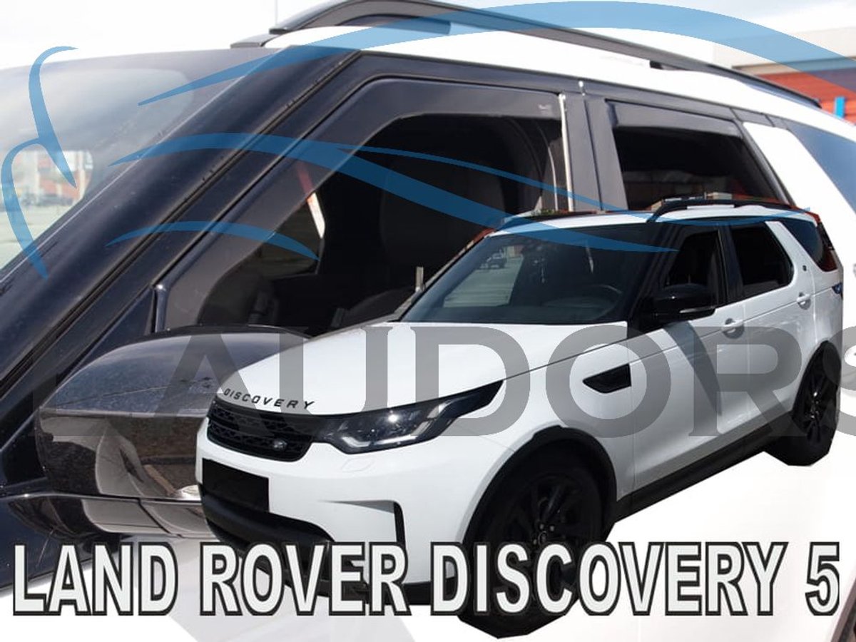 Land Rover Discovery type5 - zijwindschermen set a 4 stuks tbv voor & achterdeuren L+R - 5 deurs model VANAF 2016 donker getint pasvorm Team Heko