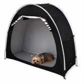 Sello! waterdichte fietstent – schuurtent – opslagtent – 2 fietsen – opvouwbaar – uv-bestendig – L220 x B150 x H175 cm – zwart