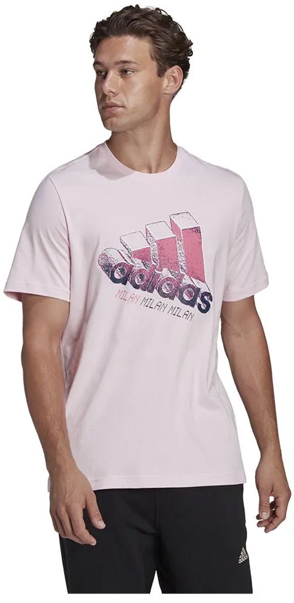 Adidas Milan Logo Carrier T-shirt Met Korte Mouwen Man Roscla