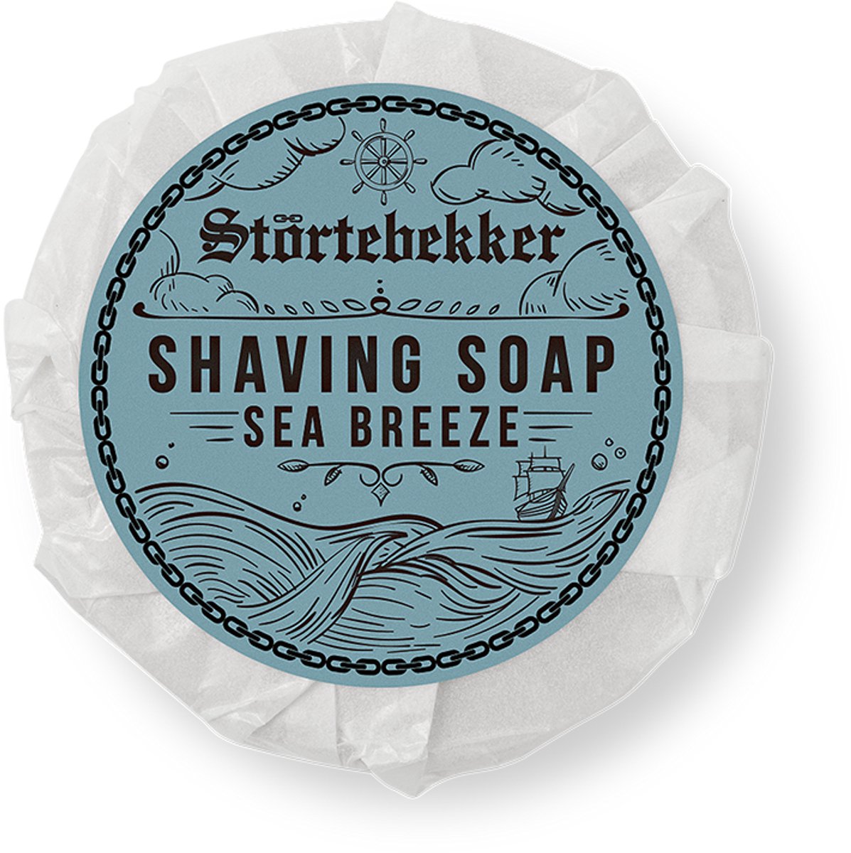 Störtebekker® Premium Scheerzeep 70 g (Sea Breeze) - Handgemaakte zeep voor een rijk schuim - Perfect voor het scheren met een scheermes - Veganistische scheerzeep voor dames en heren - Shaving Soap Sea Breeze