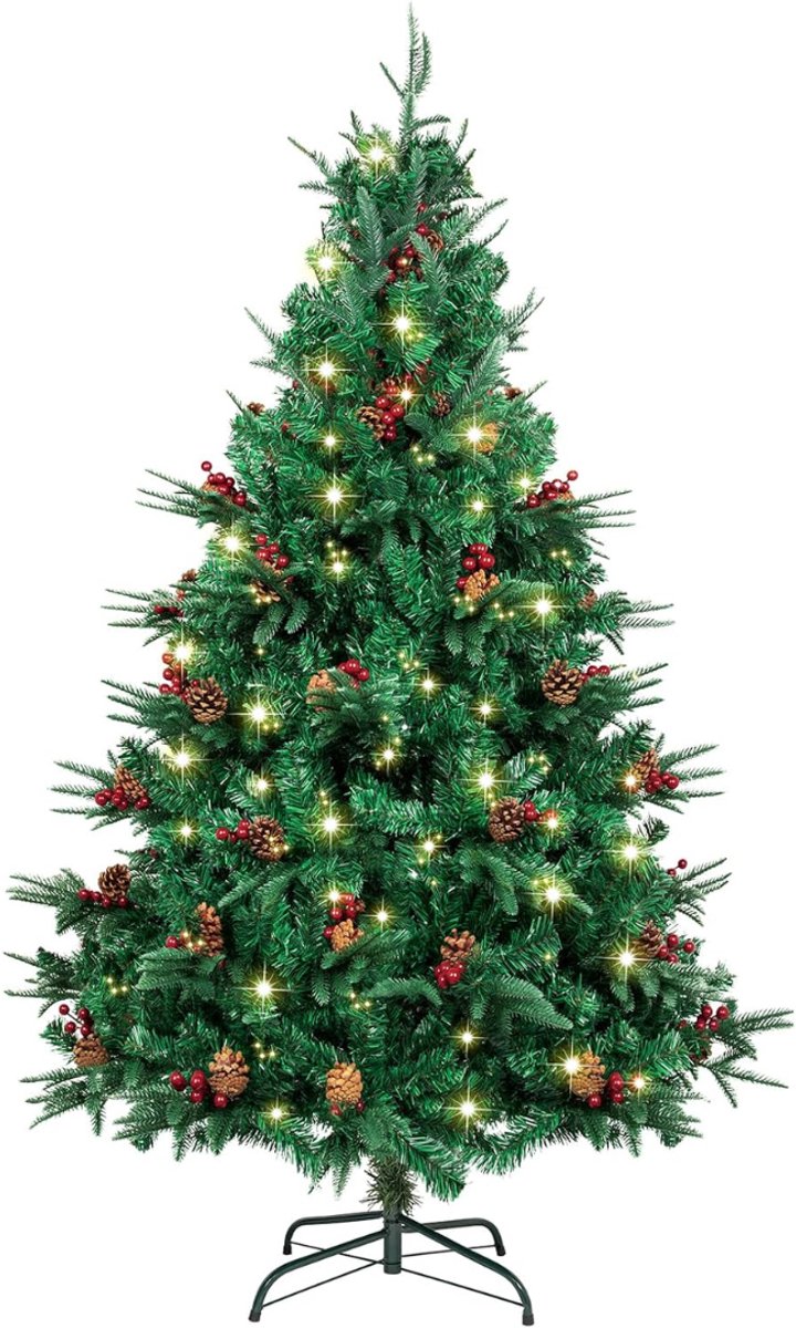Lìon® Kerstboom - Kerstversiering Buiten - Kerstversiering - Groen - 105cm x 105cm x 180cm