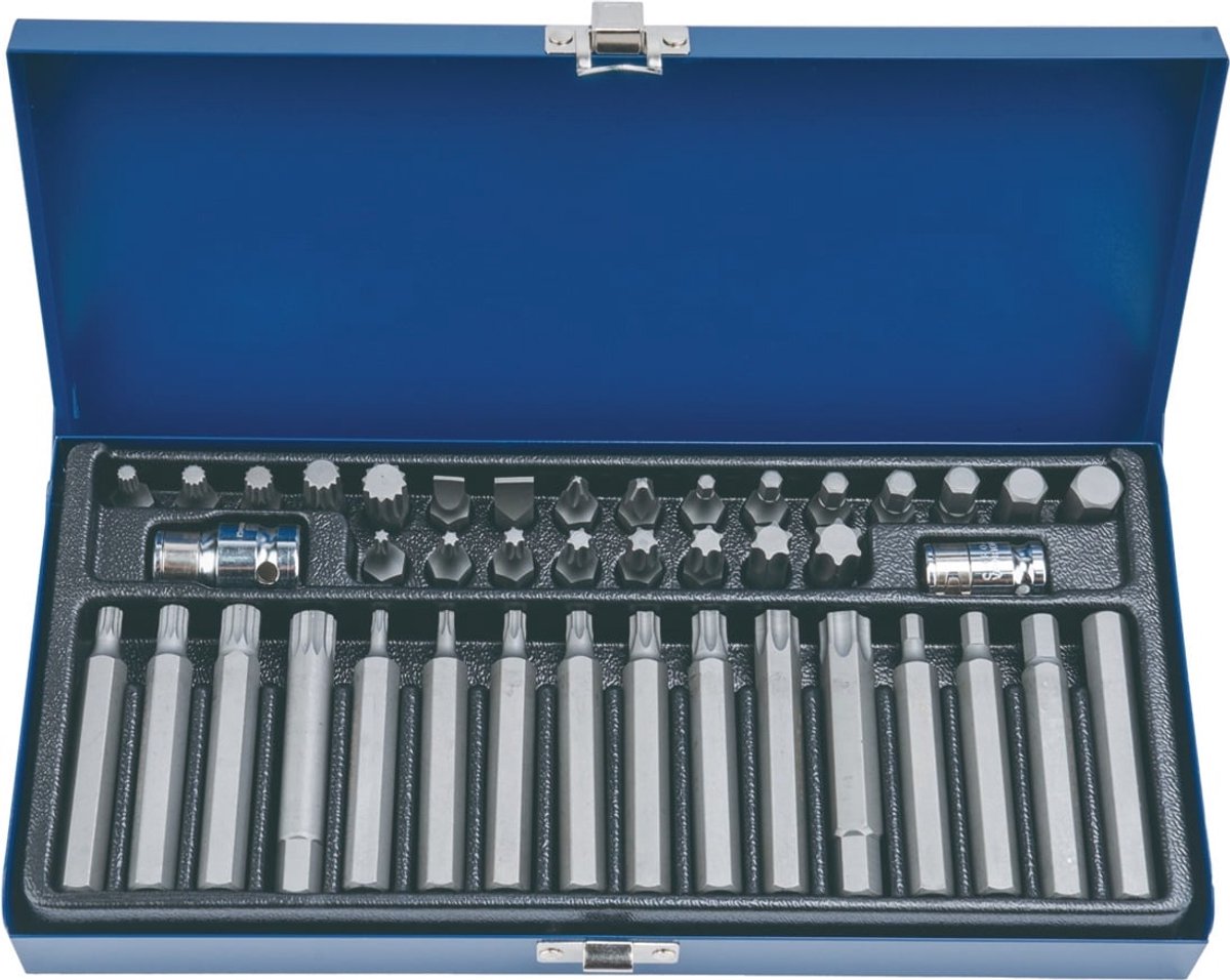 Kraftschraubersatz 40-tlg.lang,Schlitz/PH/i6-KT./XZN/T TECWERK