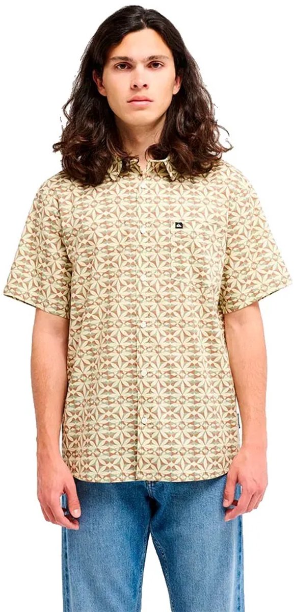Quiksilver Apero Classic Overhemd Met Korte Mouwen S Man Wit