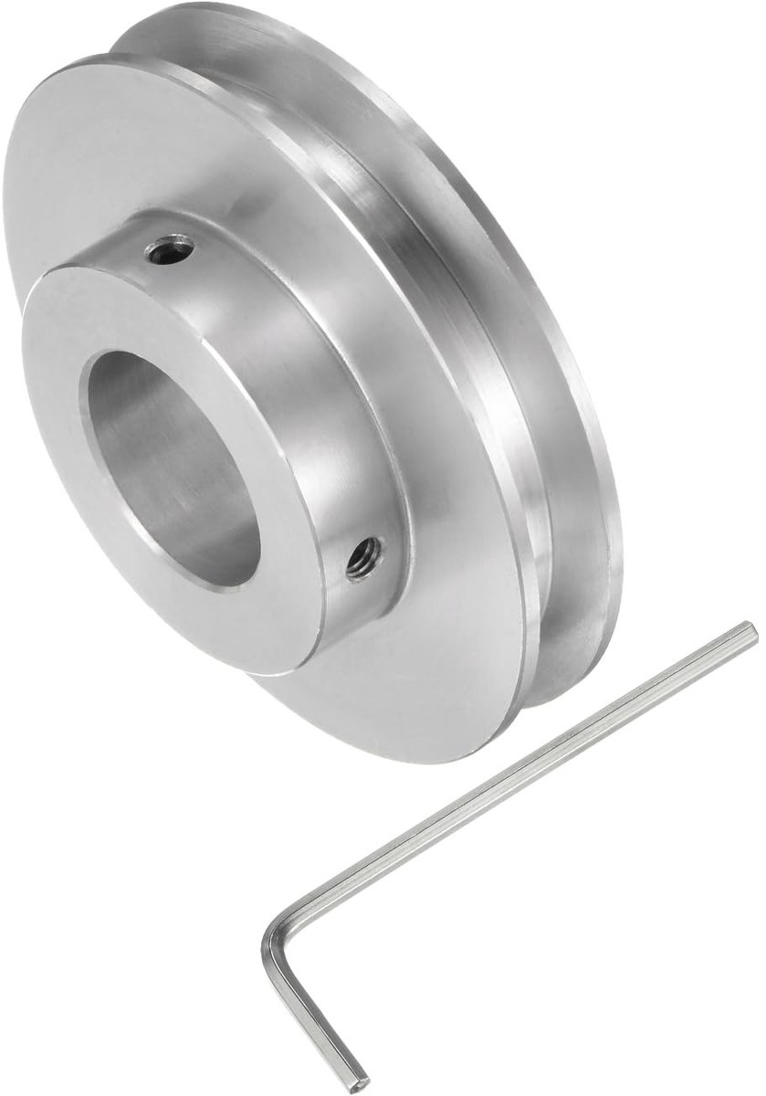 Solidchoice - Katrol Aluminiumlegering 20 mm boring x 60 mm buitendiameter