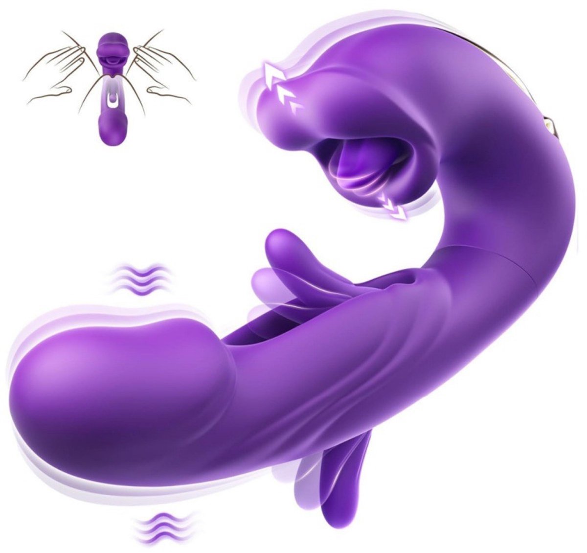 Loha party® Vibrator voor Vrouwen - Tweede generatieVibrators - Clitoris Stimulator - G Spot & Clitoris Stimulator - Sex Toys voor Vrouwen en koppels - Seksspeeltjes