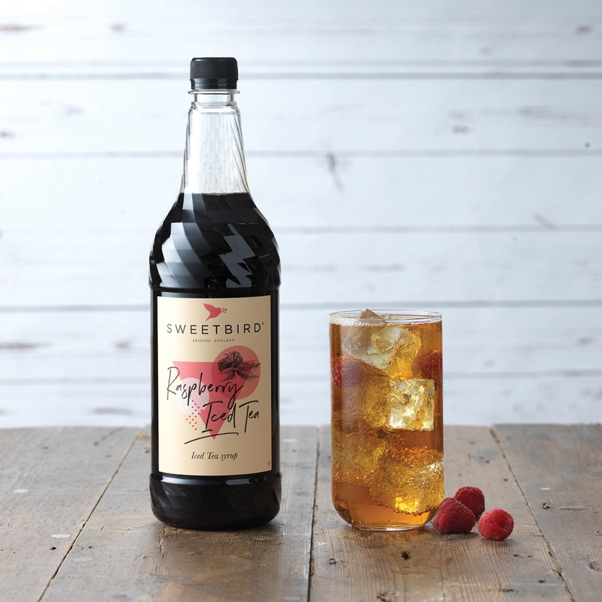 Siroop voor ijsthee Sweetbird Raspberry Iced Tea, 1 l
