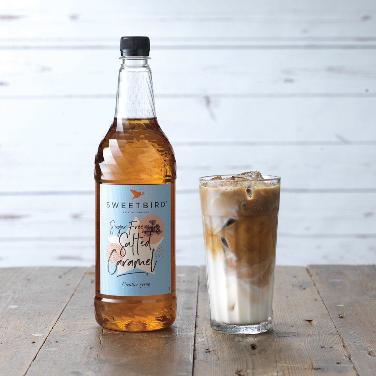 Koffiesiroop Sweetbird Sugar-Free Salted Caramel, 1 l