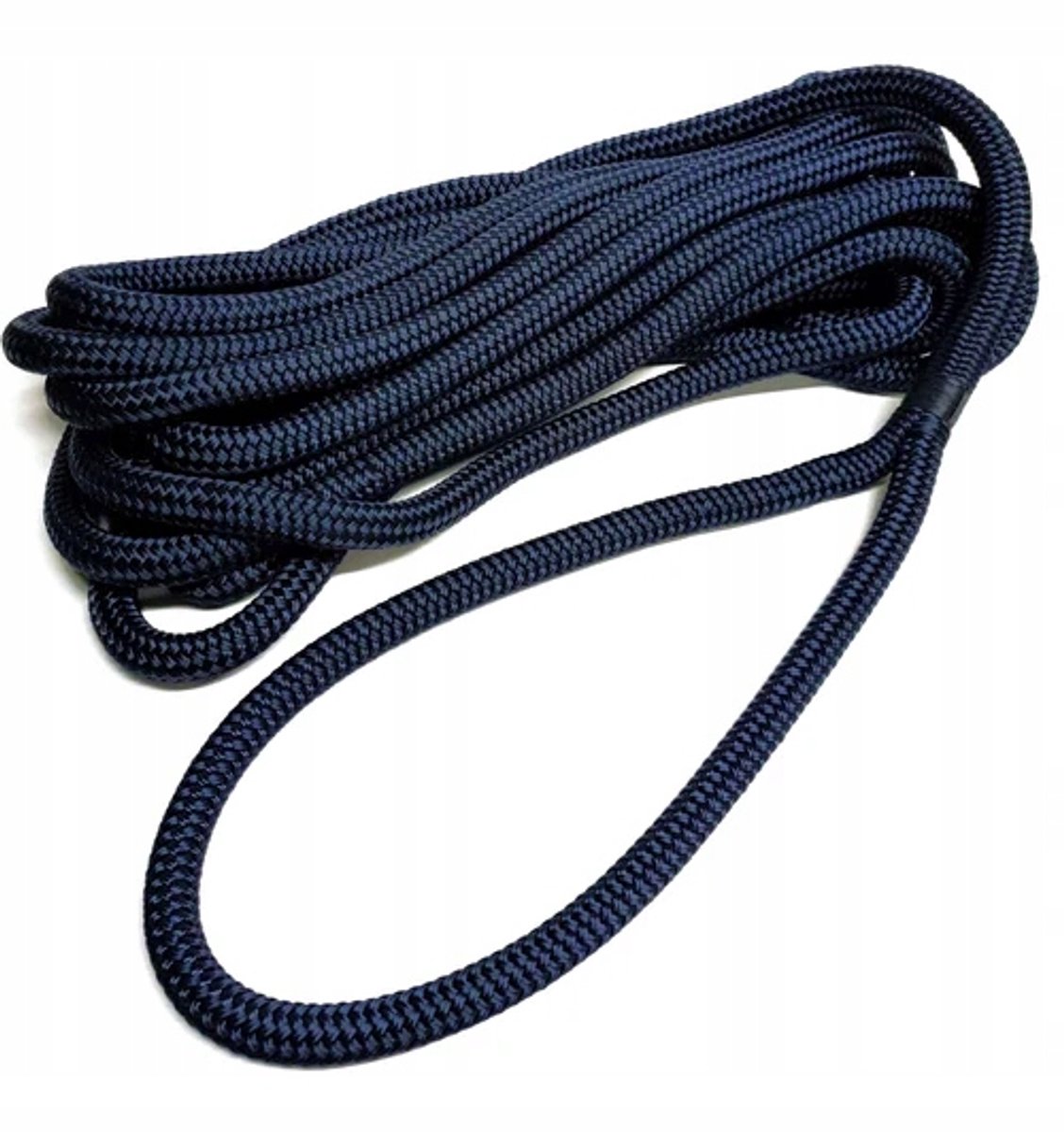 Blauw Polyester Zeil-Meertouw met Oog - 6m, 12mm dikte