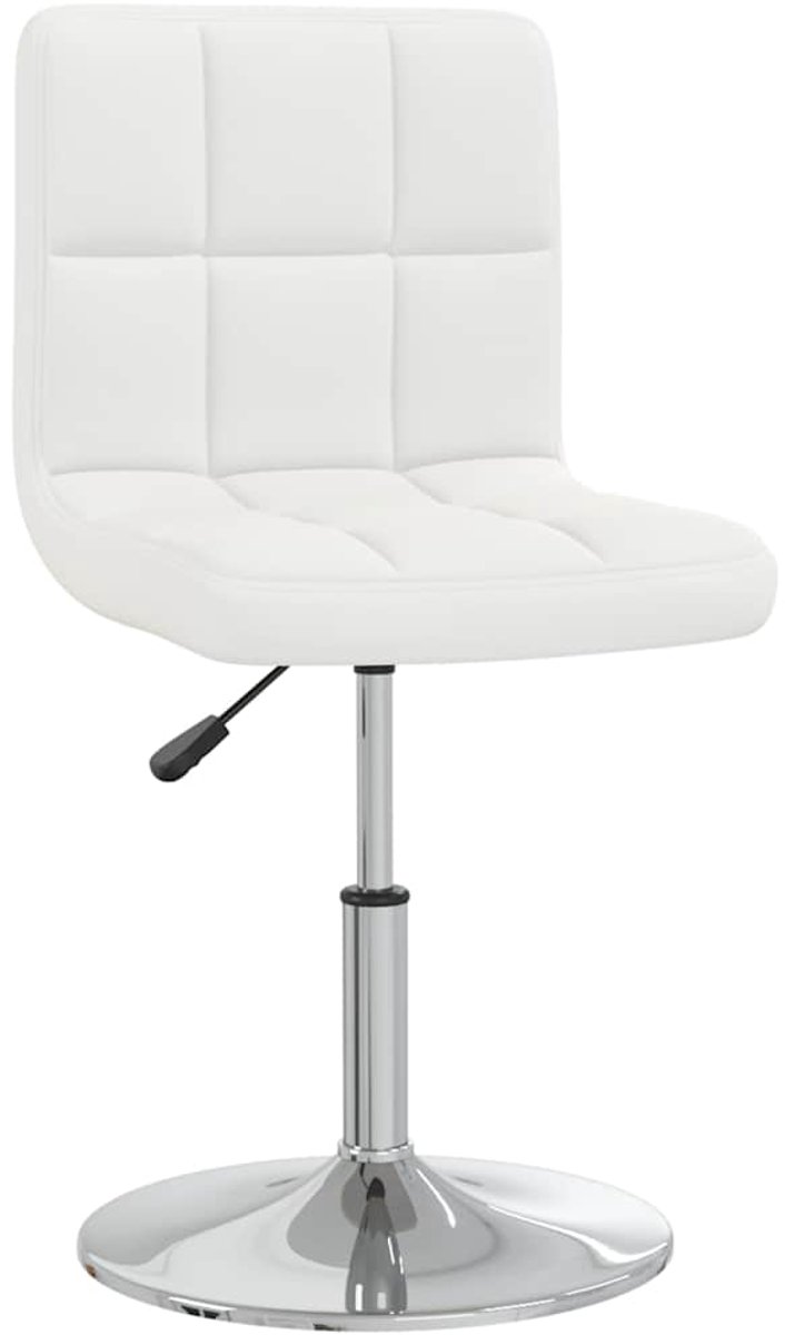 vidaXL - Eetkamerstoel - kunstleer - wit