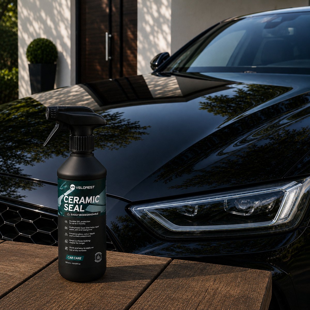Velorest Ceramic Seal 500ml (2-pack) - Ceramic Coating Auto - Keramische Coating Auto - Water & Vuilafstotend - Diepe Glans - Lakbescherming – foto 3