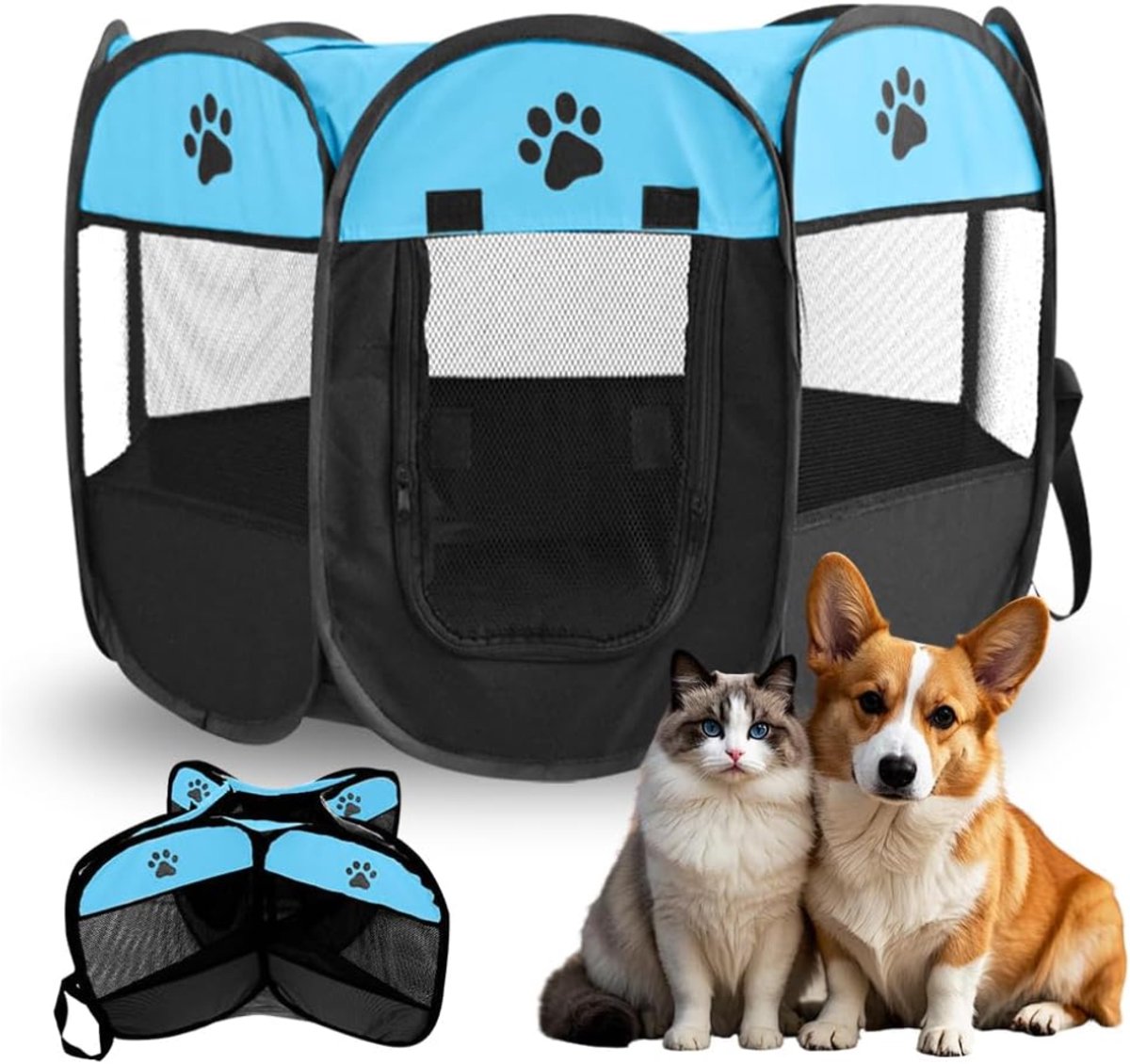 ZRNS® Kattenren Binnen en Buiten - Dierenren - Hondenbox