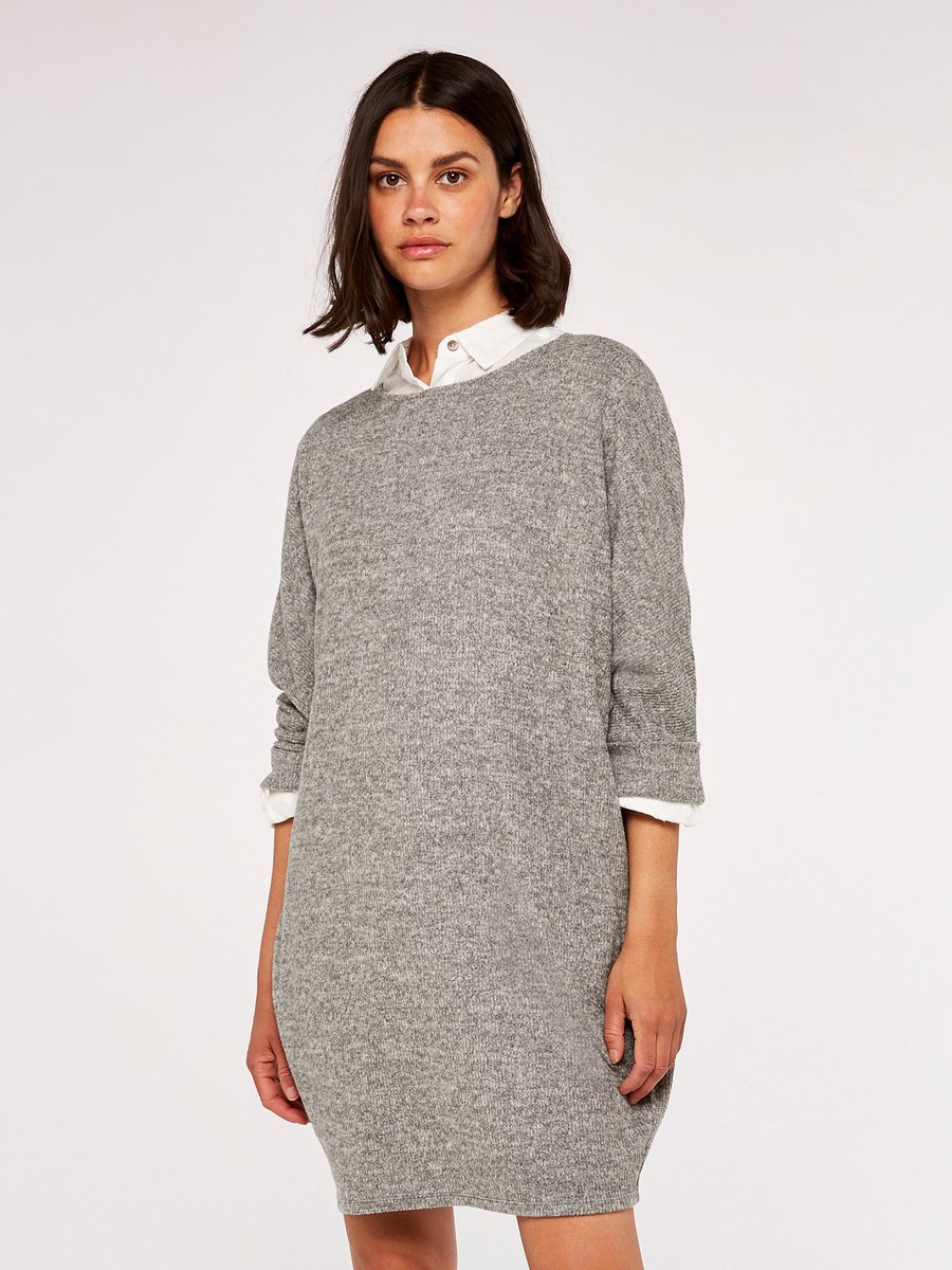 Cocoon-minijurk met ribboord