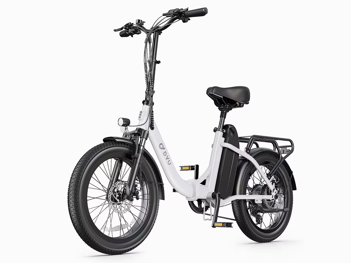 DYU C9 Beste Touring Vouwfiets Elektrisch | 250W Motor & Geavanceerde Controller voor Soepele Vermogensafgifte | 15,6Ah Accu tot 150km | Compact Opvouwbaar Design – Geschikt voor Stadsstraten en Uitdagend Terrein Wit