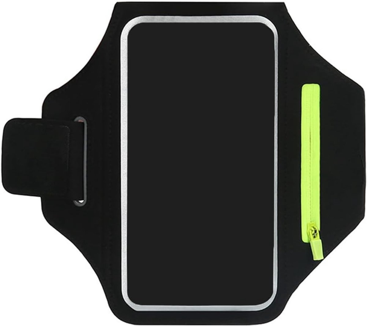 Hardlooparmband - Zwart - 22-38 cm - Waterbestendige Sporttelefoonhouder met Ritsvak - Voor Smartphones tot 6,8 inch