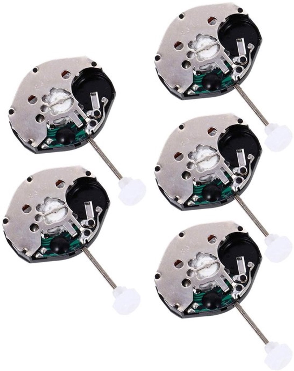 5 Stuks Ronde Quartz Horloge Beweging Vervangingsonderdelen en Accessoires voor Horlogemakers