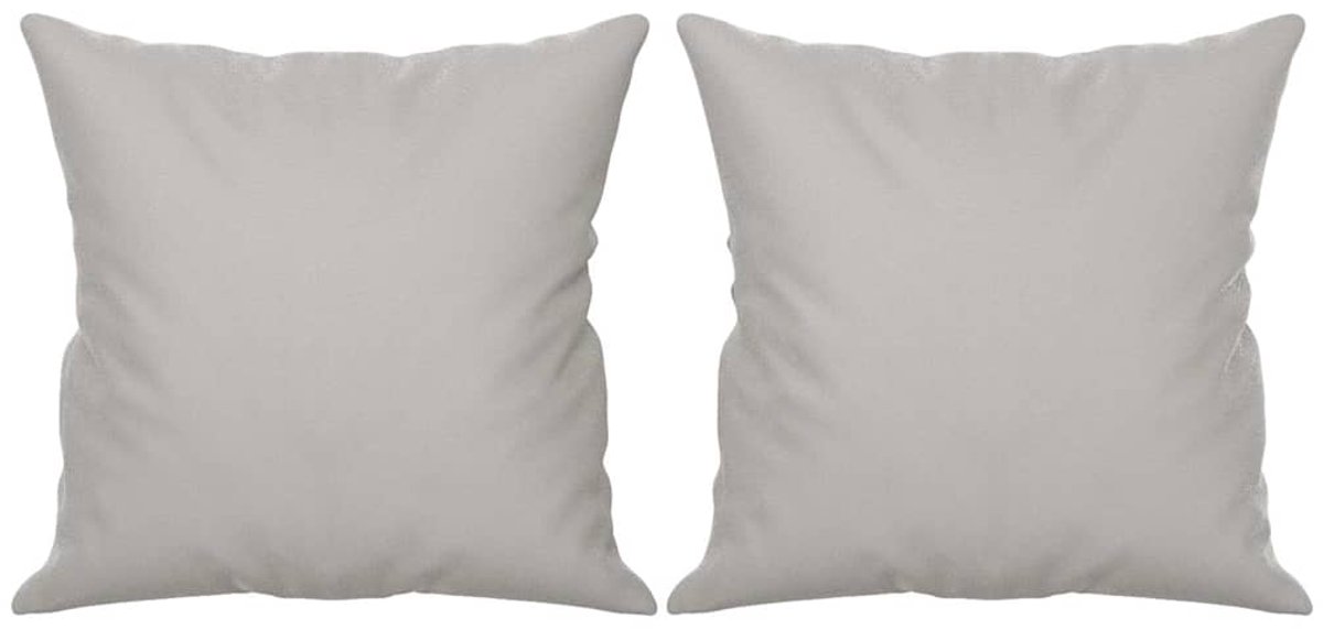vidaXL Sierkussens - 2 - st - 40x40 - cm - microvezelstof - lichtgrijs